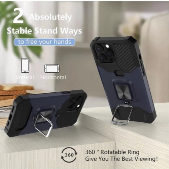 Wallet Case Designed for iPhone 13 Pro Max Case 6.7"in W/Card Holder Slot Stand - Picture 3 of 11